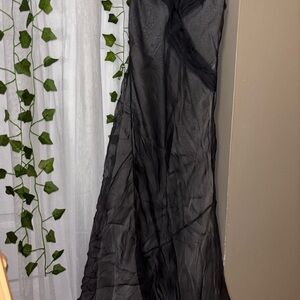 Vintage Black Silk Women's Dress